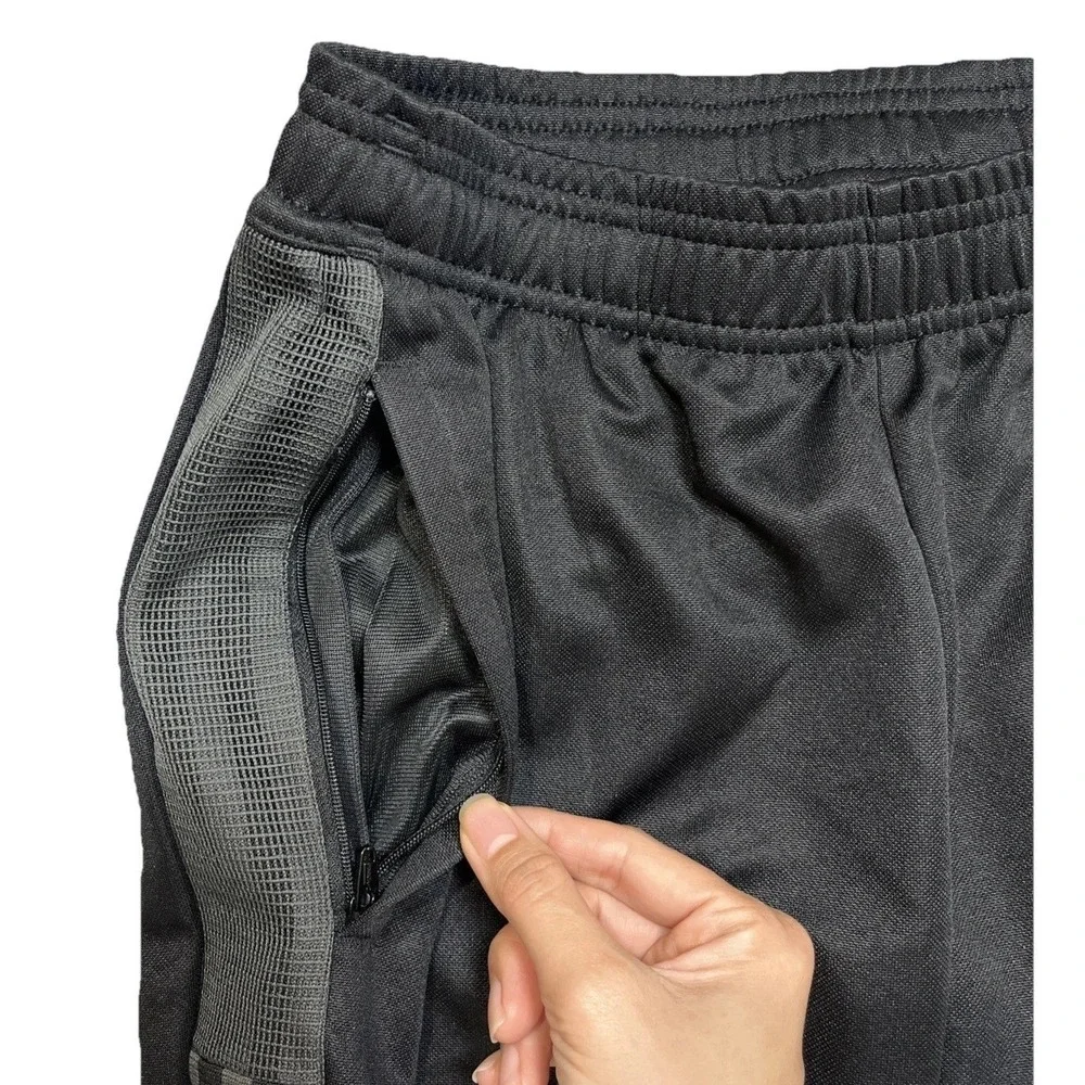 Adidas Mens Tiro Aeroready Track Pants Size‎ Small  Black Gray Striped Soccer